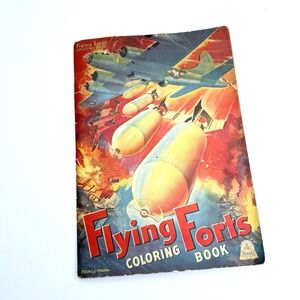 Flying Forts Coloring Book (3472)‎ - Good Used Condition Collectible Fortress